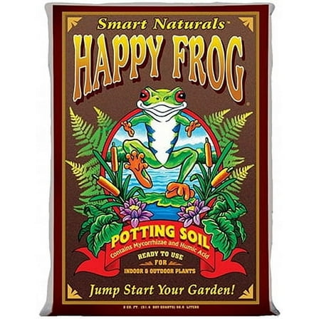 Hydrofarm-foxfarm Foxfarm 2 CUFT Ready To Use Happy Frog Potting Soil Nutrient Rich & Fi