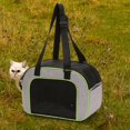thumbnail image 6 of Fzaqwen Cat Travel Carrier Pet Carrier Breathable Top Zipper Opening Folding Kitten Tote Green, 6 of 9