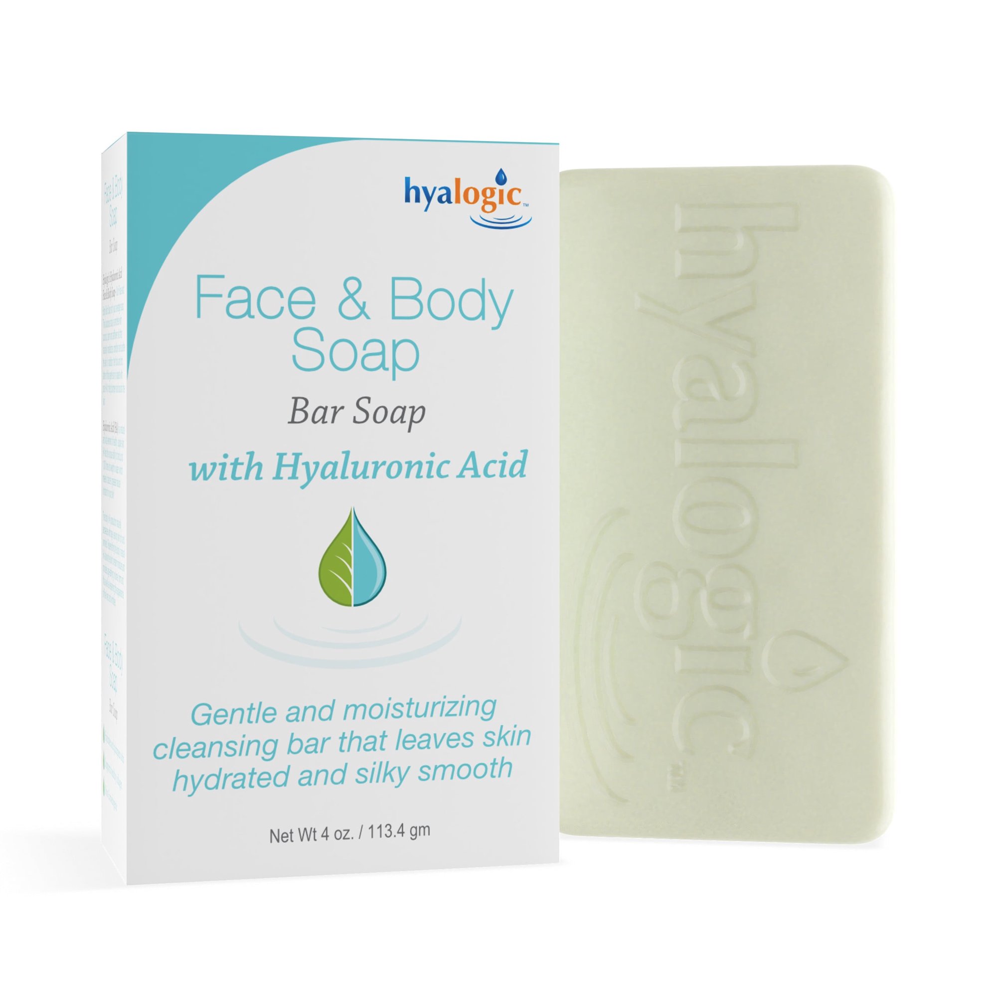 Hyalogic Face & Body Soap with Hyaluronic Acid 4 oz Bar