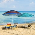 thumbnail image 2 of Abba Patio 7' Patio Beach Umbrella Sun Shade Tilt w/ Carry Bag, UV Protection, Multicolor Stripe, 2 of 9