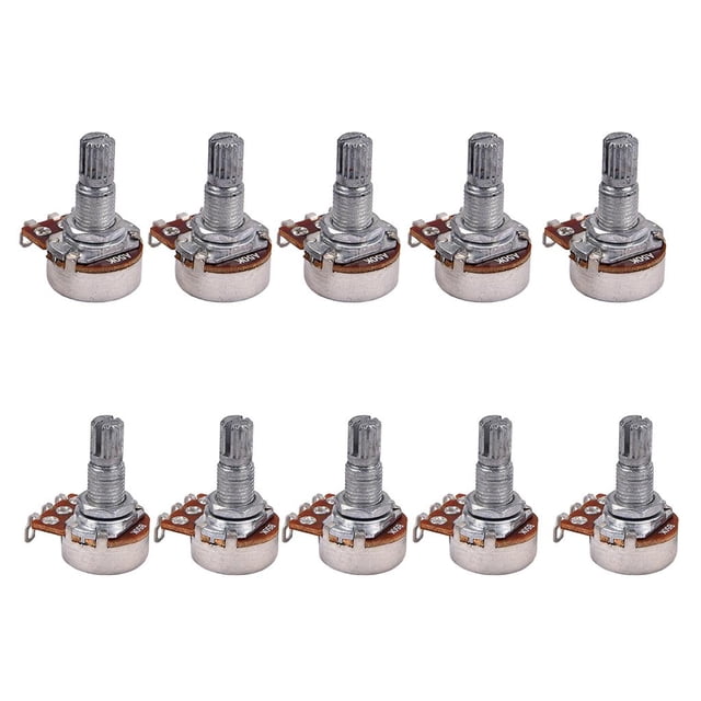 Potenciómetro de eje A50K B50K piezas, de arcilla de sonido para guitarra eléctrica