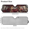 thumbnail image 7 of Uorisanigo Windshield Sunshade Sun Shade Sun Visor Mat Funny Giraffe Driving Car Heat Shield for Rubicon Sahara TJ JK JKU 2 Door & 4 Door, UV Rays Blocker Keeps Car Cooler, 7 of 7