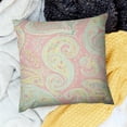 thumbnail image 2 of Autua Pillow Paisley Pastel Square for Car Couch Bedroom Home 12x12in, 2 of 5
