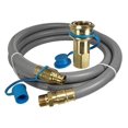 3/4" ID Natural Gas Generator Quick Disconnect Gas Connector (6 Foot