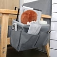 thumbnail image 2 of 1pc Hanging Bag Creative Cloth Art Storage Bag Dorm Bunk Hanging Bag (Grey), 2 of 6