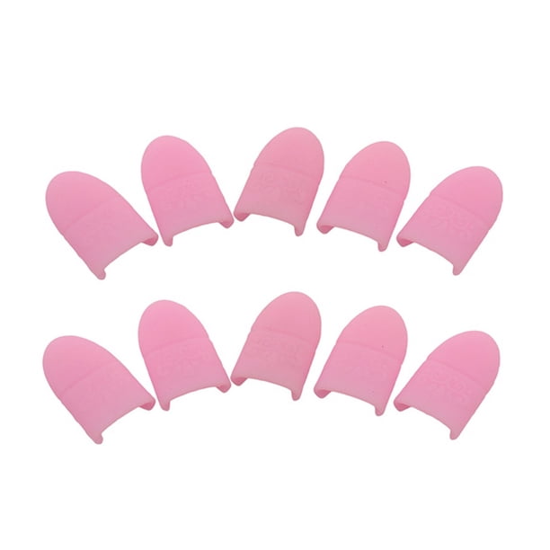 Guardurnaity 10 Uds. De herramientas para uñas, removedor de silicona, tapa para remojo de manicura, Clip para dedos, cubierta de barniz UV, envolturas, Juegos de manicura Rosa Guardurnaity CE015518-01