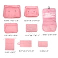 thumbnail image 2 of Unique Bargains 8 Pcs Portable Packing Cube Set for Luggage Pink, 2 of 6