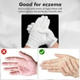 thumbnail image 4 of 10 Pairs White Cotton Gloves for Women Men Moisturizing Gloves Overnight Bedtime Heal Eczema Sleeping Lotion Hand Spa Treatment Gloves Repair Rough Cracked Dry Chapped Hands Skin, 4 of 5