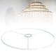 thumbnail image 2 of Soporte de luz de mesa portátil y duradero con pantalla de hierro para lámpara de noche, ideal para bodas y cafeterías. Blanco 38cm, 2 of 9