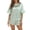 Green, variant on Pajamas for Women 2 Piece Solid Color Short Sleeve Pocket High Waist Elasti Short Pajama Set