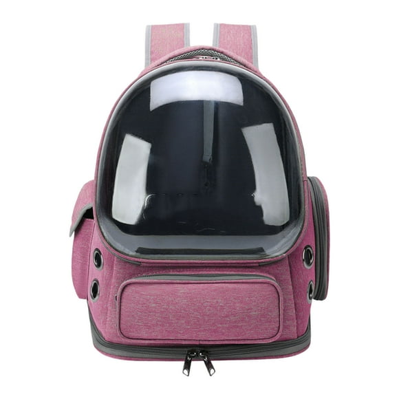 Sac à Dos Transparent pour Chat pour Aventures en Plein Air avec Grand Espace Ventilé Voyage Sécurisé pour Petit jusqu'à 15 Livres