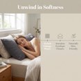 thumbnail image 3 of Unique Bargains 2 Pack Cotton Smooth Cooling Pillow Cases Envelope Closure Dark Gray-Gray, 3 of 5