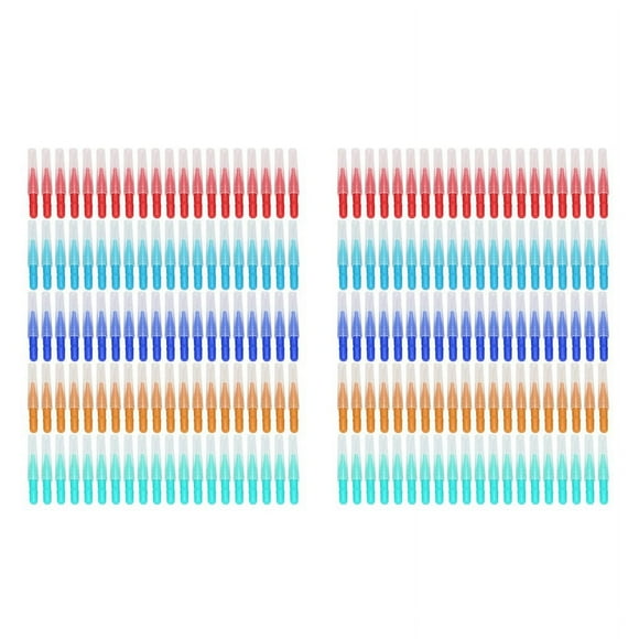 Cepillo Interdental de 200 Piezas Dientes Suaves Selecciones Dentales Cepillo Interdental de Hilo Dental Recarga de Limpiadores de Palillos Dentales