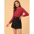 thumbnail image 4 of INSPIRE CHIC Women's Cute Ruffle Peter Pan Collar Long Sleeve Sweet Blouse Tops, 4 of 6