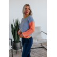 thumbnail image 6 of Casa Colorblock Sweater - Dusty Blue, 6 of 8