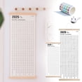 thumbnail image 2 of Calendrier en Bois Style 2025 Calendrier Autodiscipline Carte à Percer Horaire Calendrier Mural Simple, 2 of 9