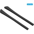 thumbnail image 3 of PATIKIL Glasses End Tips, 6 Pairs Eyeglass Anti Slip Ear Sock Pieces Tube Sleeve Silicone Replacement Temple for Rectangle Thin Metal Eyeglass Temple, Black-2, 3 of 5