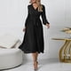 thumbnail image 3 of Womens Elegant Long Sleeve Midi Dress Belted Party Wedding Guest Office Dresses, 3 of 5