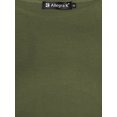 thumbnail image 7 of MODA NOVA Juniors Slim Fit Short Sleeves Off the Shoulder Summer Cropped Top Green M, 7 of 7