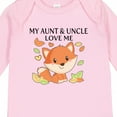 thumbnail image 4 of Inktastic My Aunt and Uncle Love Me- Little Fox Boys or Girls Long Sleeve Baby Bodysuit, 4 of 5