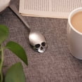 thumbnail image 4 of Skull Spoons, Skull Sugar Spoons, Skull Stainless Steel Teaspoons, Coffee And Tea Stirring Spoon, Set Of 6 Silver 18/10 Stainless Steel Cool And Styli, 4 of 5