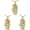 Gold 3PCS, variant on Creative Basketball Hoop Pendant Necklace European And Hip Hop Style Sports Jewelry