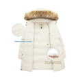 thumbnail image 3 of WenVen Women's Plus Size Winter Coat Fleece Puffer Coat Thicken Puffer Jacket Beige 3XL, 3 of 8