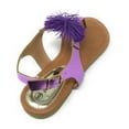 thumbnail image 5 of Victoria K Women's PomPom With Side Buckle Sandals, 5 of 5