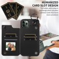 thumbnail image 4 of Rhombic Card Bag PU Case For iPhone 11 Pro Max / 11 Pro / iPhone 11, 4 of 5