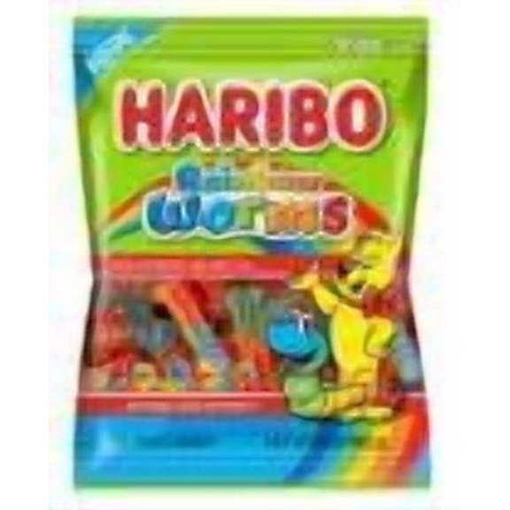 HARIBO 5 Oz. RAINBOW WORMS Case Of 12 DELICIOUS