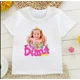 thumbnail image 3 of Camiseta de algodón para niñas 2024, bonita camiseta con estampado de Diana y Roma para niños, ropa de moda de verano para niños, camisetas de manga corta para bebés, 3 of 5