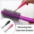 thumbnail image 5 of Cepillo de pelo Peines de limpieza Peine de pelo rizado Garras de limpieza Cepillo de pelo Herramientas limpiadoras para uso doméstico y de salón (4 piezas, rosa), 5 of 5