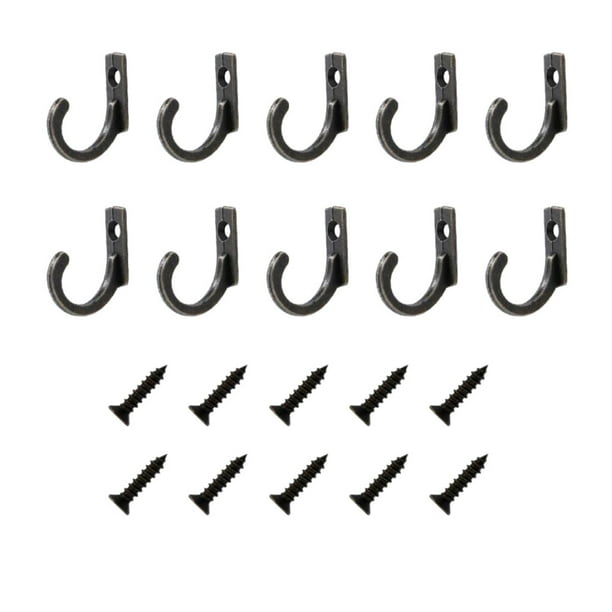 Injueey 10 unidades/juego de ganchos de aleación para colgar en la pared, colgador de Metal para almacenamiento de entrada, organizador Type3 NO3