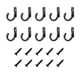 thumbnail image 5 of Cateissary Ganchos colgantes de aleación de Zinc, tornillo de puerta montado en la pared, perchas antideslizantes para ropa, toallas, juego Almacenamiento y organización del hogar color bronce, 5 of 6