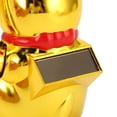 thumbnail image 3 of M Buder 4 Inch Solar Powered Feng Shui Lucky Fortune Cat with Waving Arm for Wealth and Good Luck Cute Desk Decor Figurine in Gold (10.2 cm), 3 of 4