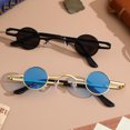 thumbnail image 1 of Nestingho 2Ud Gafas De Sol Punk Retro Redondas Con Lentes Polarizadas Y Marco Metálico De Durabilidad, 1 of 6