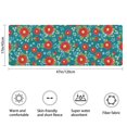 thumbnail image 3 of Pioneer Flower Floral Print Pattern Bathroom Rugs Mat, Non Slip Microfiber Bathroom Rug with Rubber Backing, Soft Mats for Bathroom Floor Tub Shower, 17"x47", 3 of 5