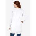 thumbnail image 2 of Woman Within Plus Size Perfect Longer-Length Cotton Cardigan Sweater, 2 of 5