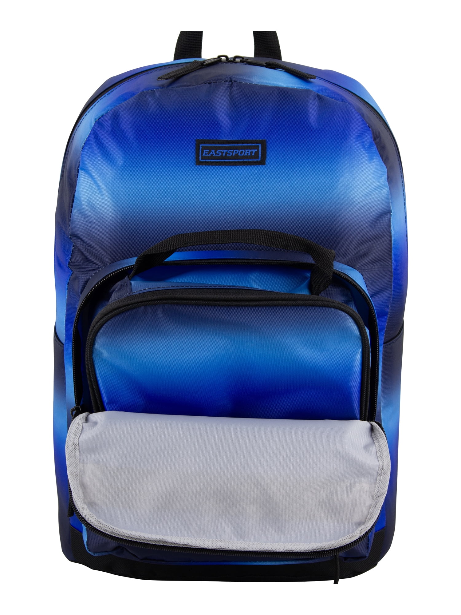 Eastsport Unisex 17" Backpack & Lunch Box 2-Piece Set, Blue Ombre