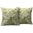 thumbnail image 2 of Vintage Floral Bird Pillow Covers 20x20 Inch Set of 2 Lime Green Flowers Leaves Decorative Throw Pillows For Couch Chinoiserie Square Pillow Cases Home Decor For Sofa Bed Porch Living Room Outdoor, 2 of 6