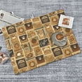 thumbnail image 4 of Cauagu Dish Drying Mat,24*18 inch Absorbent Dish Drainer Kitchen Counter,Dish Drying Pad for Countertops,Sinks,Draining Racks( coffee Stamps), 4 of 8