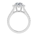 thumbnail image 3 of Eterna Jewel1.7 Ct Cushion Cut Lab-Created Simulated Diamond Ring - 14K White Gold Plated - Split Shank Halo Wedding Ring for Women - Beautifully Crafted with Prong Setting for Ultimate Shine, 3 of 3