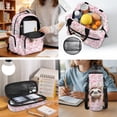 thumbnail image 5 of Jeiento Sloth 17 Inch Backpack Set 4-Piece Lunch Bag Pencil Case Water Bottle Holder Pink Cherry Blossom Lightweight Durable Large Capacity for Boys Girls Kids Students, 5 of 7