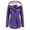Purple, variant on Pxiakgy Women's Warm Thickened Overcoat Plus Size Solid Color Trendy Winter Lined Hoodie Solid Color Snow Coat Jacket Outwear with Side Pockets Black 4XL