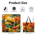 thumbnail image 2 of Cute Witch Frog Waterproof Picnic Blanket with Foldable Zipper, Suitable for Outdoor Use, Suitable for Travel, Camping, Beaches, Parks, Grasslands, Picnic Blanket Accessories, 2 of 7