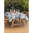 thumbnail image 3 of Outdoor Tablecloth with Umbrella Hole for Patio/Picnic/Party/Camping, Golf Waterproof Table Cloth Rectangle Table Cover Washable, Modern Geometric Abstract Balls Textured (60"x 84"), 3 of 8