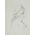 thumbnail image 2 of Vivant Denon 14x18 Black Ornate Wood Framed Double Matted Museum Art Print Titled - Head and Shoulders of a Woman (ca. 1794), 2 of 5