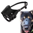 thumbnail image 1 of Dog Leather Muzzle  Comfortable Adjustable Muzzle for Small Medium Dogs  Prevents Chewing and Biting, 1 of 12