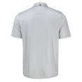 thumbnail image 3 of Men's-Cutter & Buck  Gray Sporting Kansas City Pike Eco Shadow Check Print Recycled Polo, 3 of 3