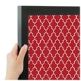 thumbnail image 4 of PinPix 24x24 Custom Cork Bulletin Board Quarterfoil Red Poster Board Has a Fabric Style Canvas Finish, Framed in Quarterfoil Red, by ArtToFrames (PinPix-484), 4 of 6